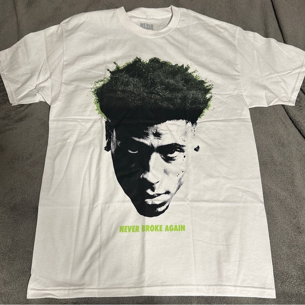 Never Broke Again White T-Shirt New Size Lg​